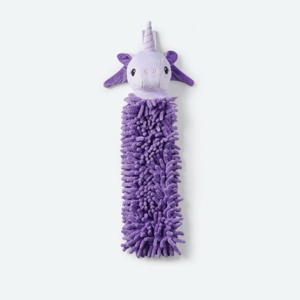 Norwex Pet to Dry Microfiber Hand Towel Purple Unicorn